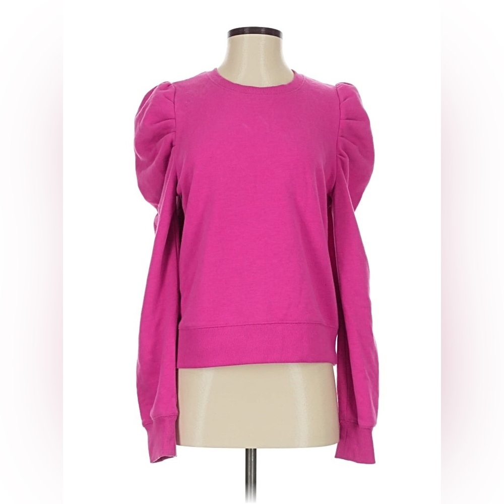 Rebecca Minkoff Vibrant Pink Puff Sleeve Sweatshirt